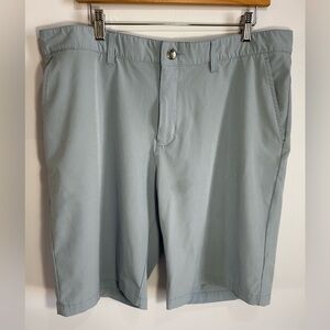 adidas Men's Sky Blue Flat Front Shorts